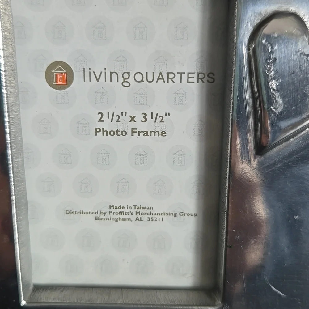 Living Quarters Silver Metal Heart Embellished Three Photo Frame